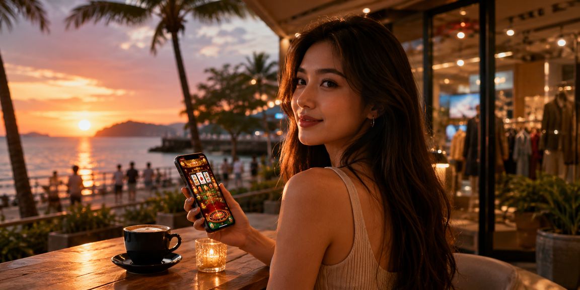 Pengguna merchant9 bermain melalui aplikasi Android di Kota Kinabalu