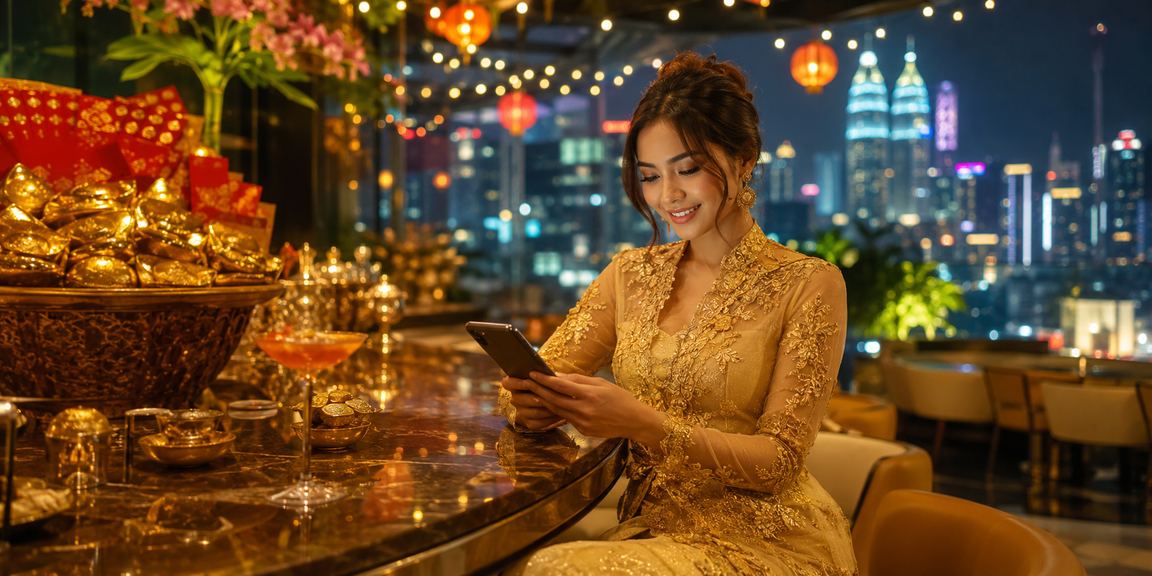 Bonus sampul merah dengan pakaian kebaya tradisional Selangor untuk pemain merchant9